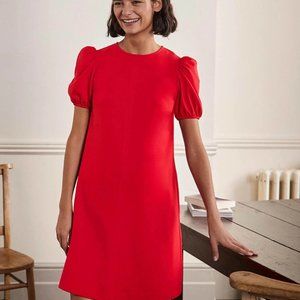 NWT Boden Seam Detail Ponte Shift Dress, Red, Sz 10